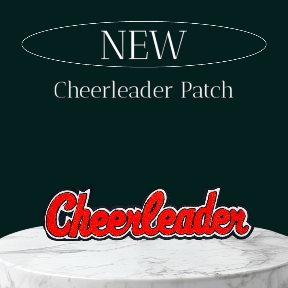 Cheerleader embroidered Iron On Patch *NEW*